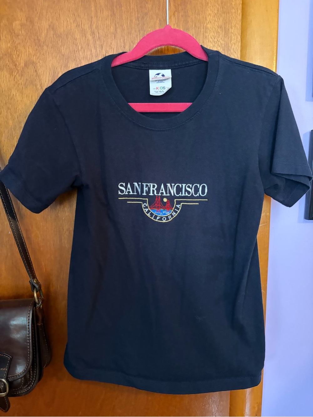San Francisco Baby Tee - Navy Blue